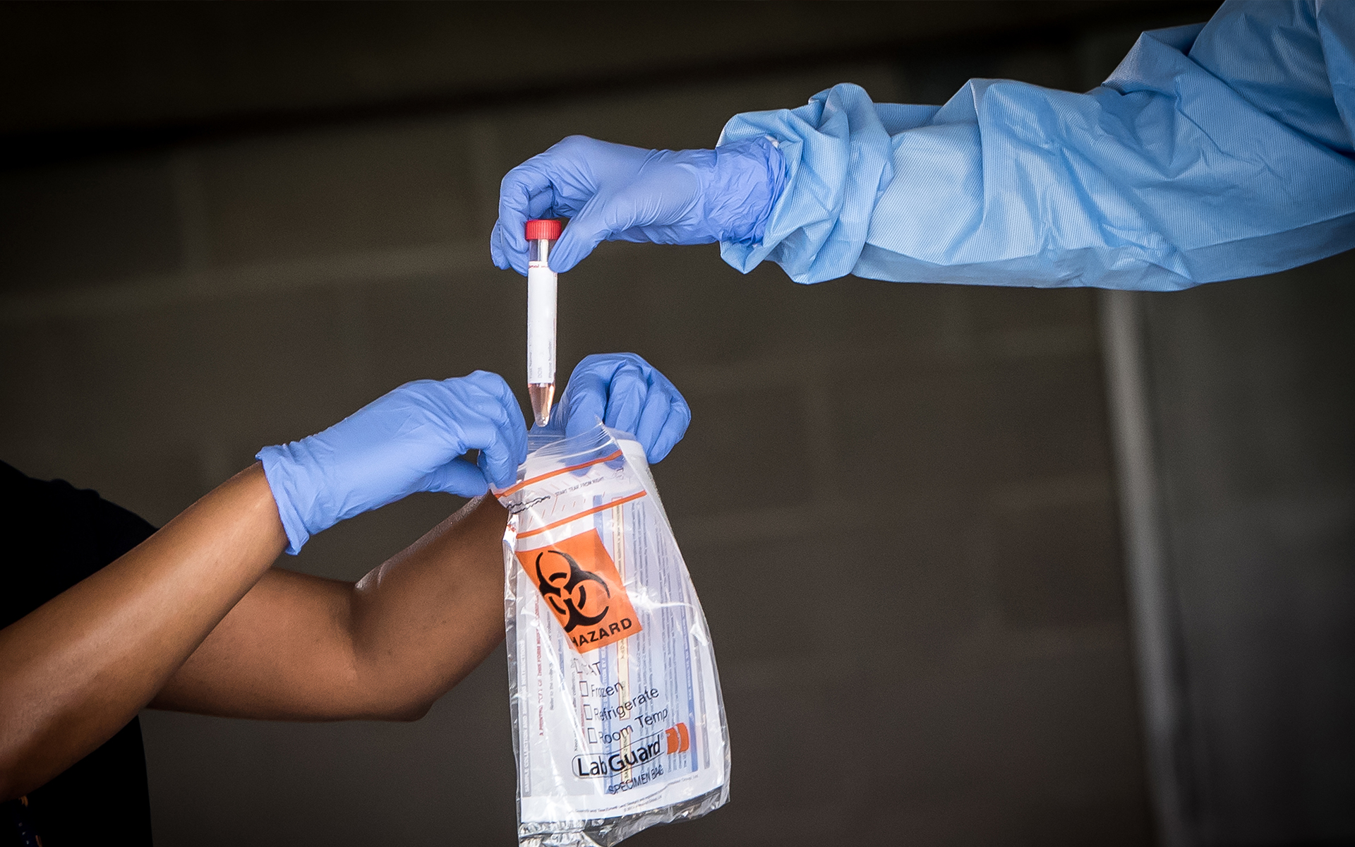 Texas Children's Hospital drive-through COVID testing